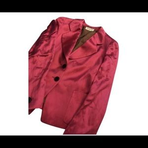 Dries Van Noten pink shiny blazer RARE